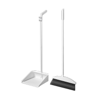 扫帚簸箕两件套 不粘头笤帚带梳齿扫把簸箕套装