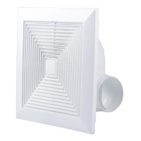 吊顶低音换气扇 卫生间排风扇厕所抽风机 10寸18A(面板30.5*30.5cm)