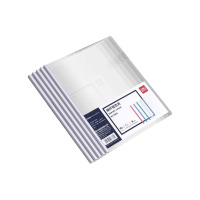 得力 文件夹透明收纳活页拉杆夹抽杆夹a4资料 三角杆9mm 5个装