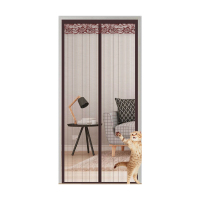 防蚊门帘定制咖色条纹170*220cm