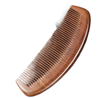 木质梳子 精品黑金檀木-月牙款