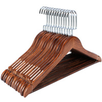 实木衣架服装店酒店批发家用衣服撑子 10个/包