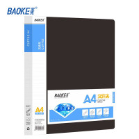 宝克商务真皮文件夹A4大容量侧提设计简约商务高效办公文档管理