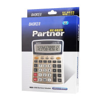 宝克(baoke)语音计算器 12位带闹铃语音计算器 学生财务桌面办公计算机 EC6829