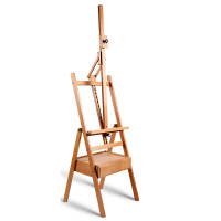 专业画架+画板带抽屉 抽屉支架式展示架