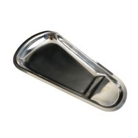 不锈钢搁盘自助餐夹子盘面包夹托盘扇形盘子食品夹夹自助餐夹碟子 加厚扇形长26.5CM