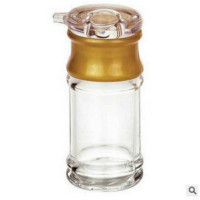 亚克力调味瓶(特大号)6*14.5透明油壶家用防漏控油酱油壶醋壶厨房用品调味罐油瓶醋瓶 金色