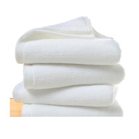 纯棉白色吸水毛巾120g金号32股/120g