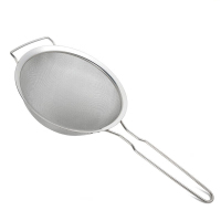 不锈钢漏勺密过滤网厨房双耳油隔去油脂面粉筛宽边油格 10寸普通宽边油格30目