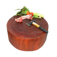 红柳木墩48*10CM超大超厚菜墩商用酒店肉摊食堂砧板菜墩铁木菜板骨菜板剁肉砧板