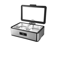 不锈钢液压长方形布菲炉长方形,玻璃炉盖。数控一体,电热保温