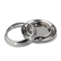不锈钢锅架圆形锅圈隔热锅架放炒锅架子 不锈钢锅圈 隔热锅垫 大号32cm连盘锅架[加厚]