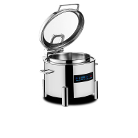 不锈钢液压圆形布菲炉带炉芯,数控一体,电热保温