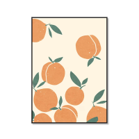 挂画W1500*H1000 金丝柚边框 喷绘画 黄色系