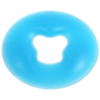 软底硅胶U型枕蓝色