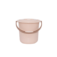 塑料桶(带盖)7L(卡其色)