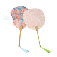 漆扇配件包 材质:宣纸(檀皮)