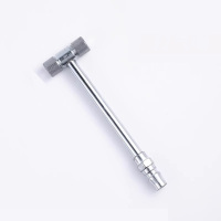 T型两用充气杆 汽车轮胎打气嘴充气头 快速加气嘴 摩托车自行车货车气管打气杆