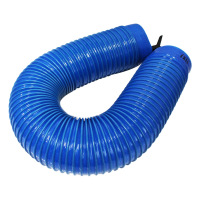 塑料波纹管40MM*1米 蓝色pvc木工吸尘管 车间排气通风软管 四季用柔软能弯曲工业通风管