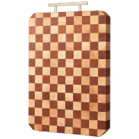 棋盘格菜板抗菌防霉家用切菜板实木43*30*3cm