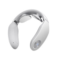 SKG 颈椎按摩器 热敷多功能护颈仪颈部放松仪家用办公室久坐神器 4998AI款-白色