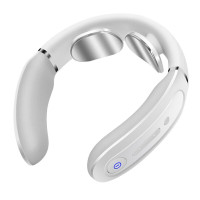 SKG 颈椎按摩器 肩颈按摩器颈椎恒温热敷双脉冲按摩 K3-1T 舒适款 浅灰色