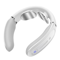 SKG 颈椎按摩器 护颈部肩颈脖子热敷电双脉冲按摩仪小巧便携 K3 倍护3 白色