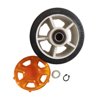 黄河轮胎 通用电动门排轮不锈钢大门轱辘自动门轮子伸缩门配件 直径100mm内孔12mm