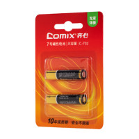 齐心(Comix)7号碱性电池 适用于儿童玩具/血压计/血糖仪/挂钟/键盘/遥控器等(2粒装) C-702办公文具