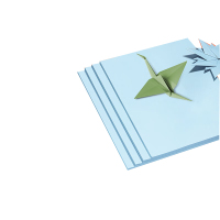 得力(deli)A4 80g浅蓝色复印纸 彩色打印纸 儿童手工DIY折纸剪纸彩纸 非硬卡纸 100张/包 7757