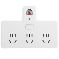 子弹头 TS-553K 一转三新国标转换插头/电源转换器/品字型一转三插座/ 3位总控插排/无线转换插板