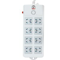 子弹头 TS-025c 新国标 8位全长2.8米 总控开关 过载保护 电源插座/插排/排插/插线板