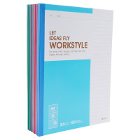 晨光(M&G) B5笔记本 无线装订本60页简约加厚软抄本会议记录本草稿本软面抄作业练习本 10本装 APYJR411