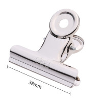 得力圆形铁票夹 山形铁票夹金属夹 防锈票夹袋装 办公用品 圆形铁票夹29mm袋装(6只/包)9525