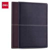 得力 deli 时尚商务皮面笔记本电脑包大容量多隔层耐磨防水设计白领出差优选