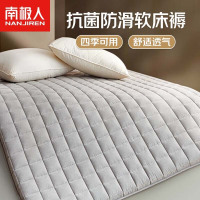抗菌褥子1.5米*2米垫被 四季透气软垫可折叠床褥垫-烟灰