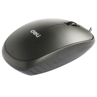 得力商务办公轻音鼠标USB人体工学家用有线鼠标 实用便捷 3715