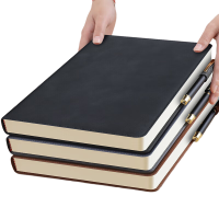 晋集新款皮面笔记本定制全皮封面耐磨商务便携手账日记本创意设计高档书写体验