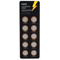 京东京造 LR44/A76/357A/AG13/L1154纽扣电池10粒装 1.5V 适用手表电子计算器玩具等