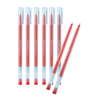 真彩(TRUECOLOR)直液式中性笔红色0.5mm全针管大容量巨能写商务办公走珠签字笔学生文具刷题笔水笔GP118