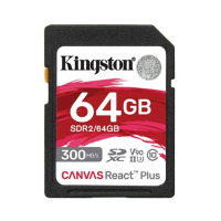 金士顿(Kingston)64GB SD存储卡 U3 V90 8K 相机内存卡 高速sd卡 读速300MB/s