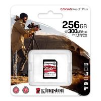 金士顿(Kingston)256GB SD存储卡 U3 V90 8K 内存卡 读速300MB/s 写速260MB/s
