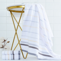 洁丽雅6411/6410/6409方毛浴巾三件套袋装