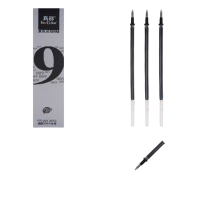 真彩(TRUECOLOR)0.5mm黑色子弹头中性笔笔芯拔帽签字笔水笔替芯 学生办公文具用品 20支/盒GR-009