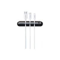 绿联桌面理线器 固定电源数据线线卡夹绕线器 线缆收纳整理收线夹绑线扎线带缠线器黑 50257