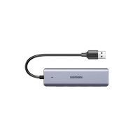 绿联USB3.0分线器扩展坞 高速4口集线器HUB拓展坞 笔记本电脑一拖多接口转换器延长线带供电口 15917
