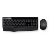 罗技(Logitech)MK345无线办公键鼠套装 宽大掌托 舒适键入体验 全尺寸 带无线2.4G接收器 黑色