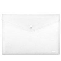 得力(deli)10只A4透明文件袋 斜纹印花按扣档案袋资料袋票据文件保护 学生试卷收纳袋 学习用品 8308AS-10