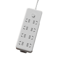 飞利浦(PHILIPS)新国标安全插座 8位总控开关 2.8米 儿童保护门 插线板/插排/排插/接线板/拖线板