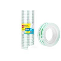 得力(deli)易撕透明胶带 12mm*30y高粘小胶带 开学必备学习用品 错题整理学生文具 12卷/筒 办公用品